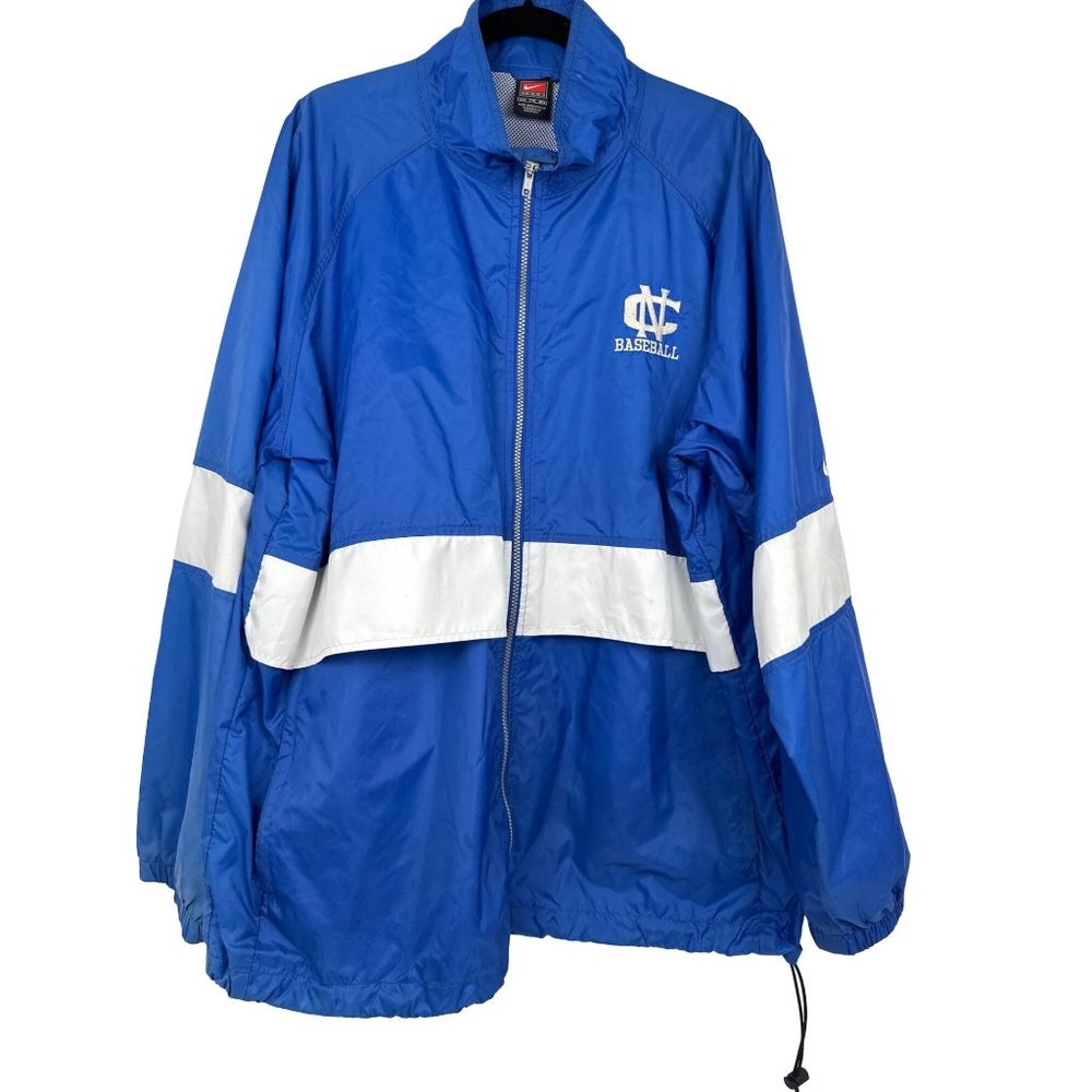 Vintage Mens XX-Large Windbreaker NIKE Team NC Tarheels Baseball #42